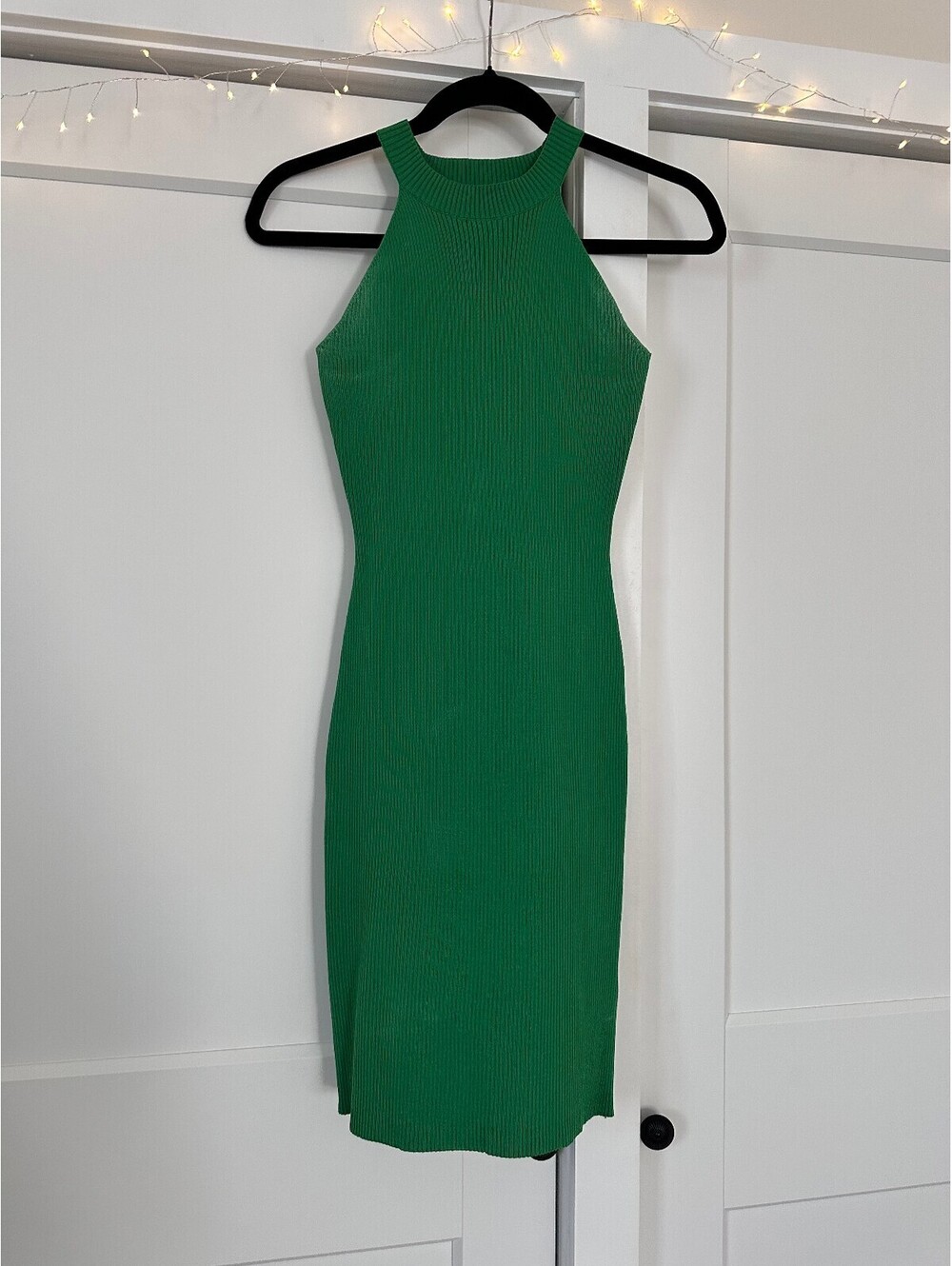 Sincerely Jules Green Ribbed Knit Bodycon Dress XS